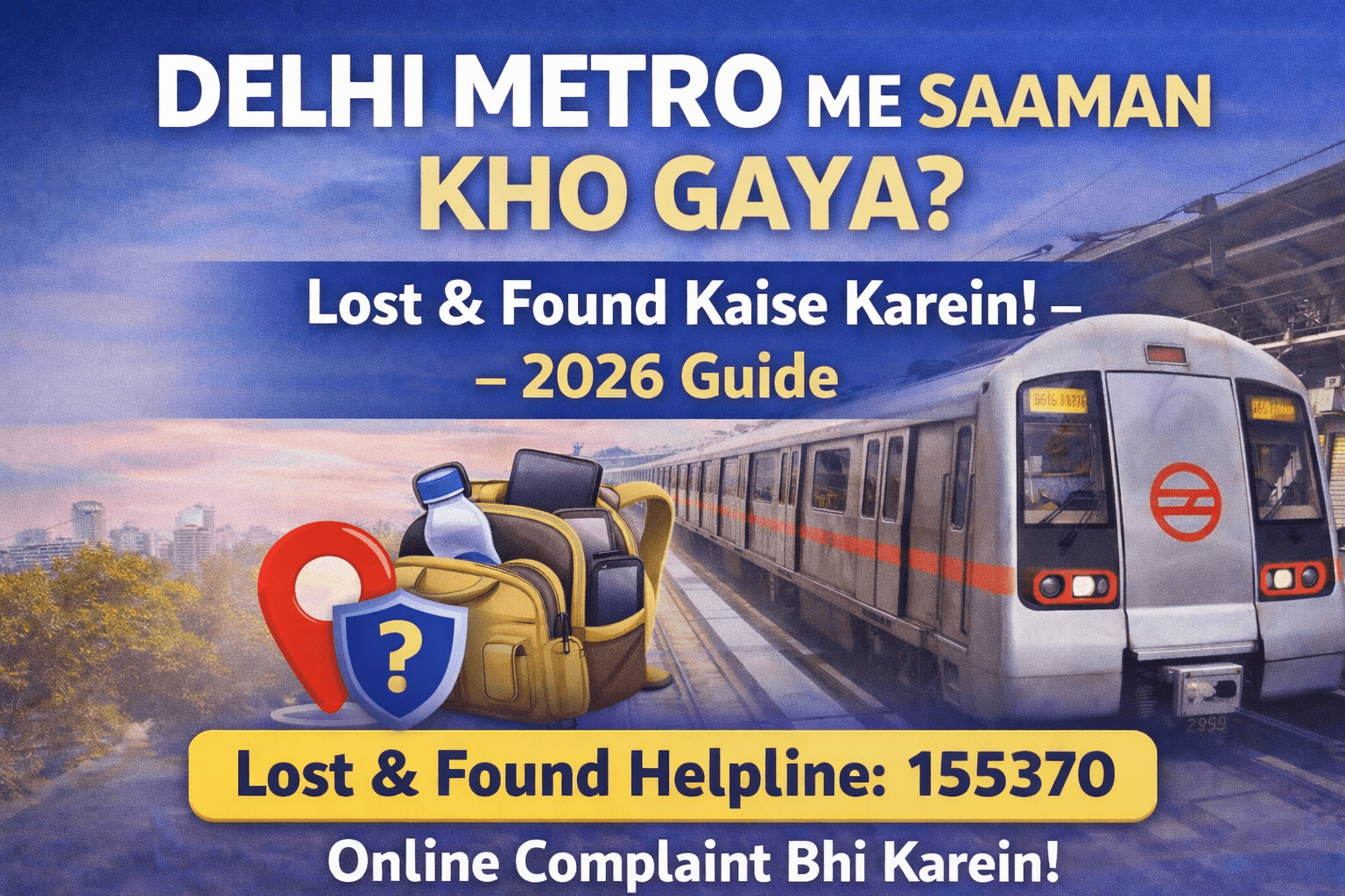Delhi Metro Me Samaan Kho Gaya? Lost & Found Kaise Kare – 2026 Guide